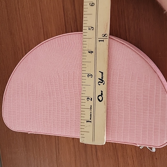 Pink Zip Around Travel Jewelry Storage Case - Picture 6 of 7